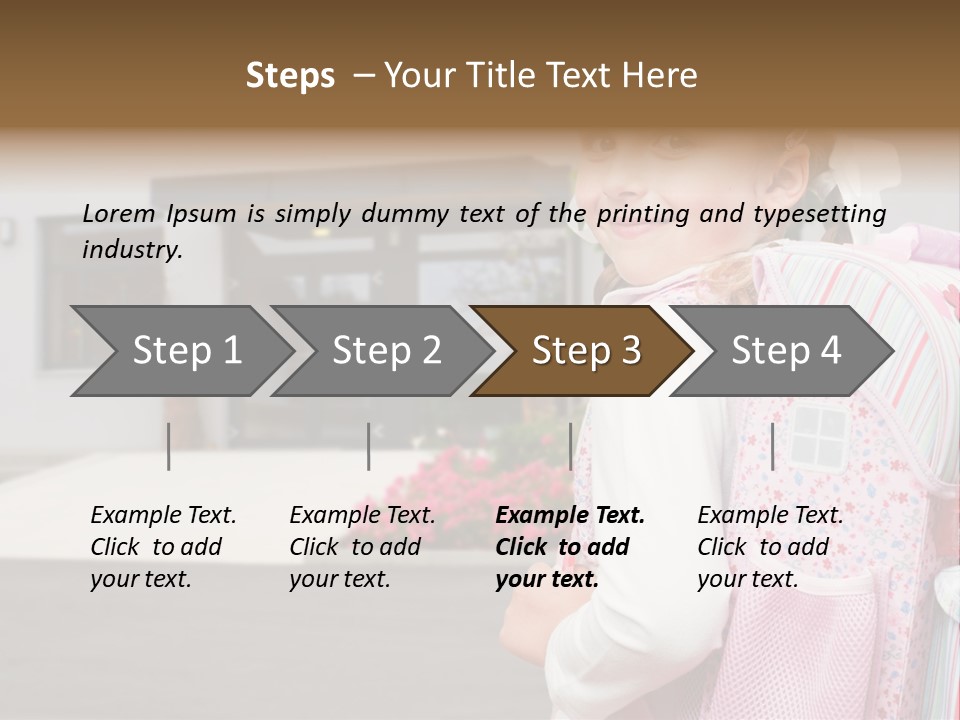 Dress Kid School PowerPoint Template