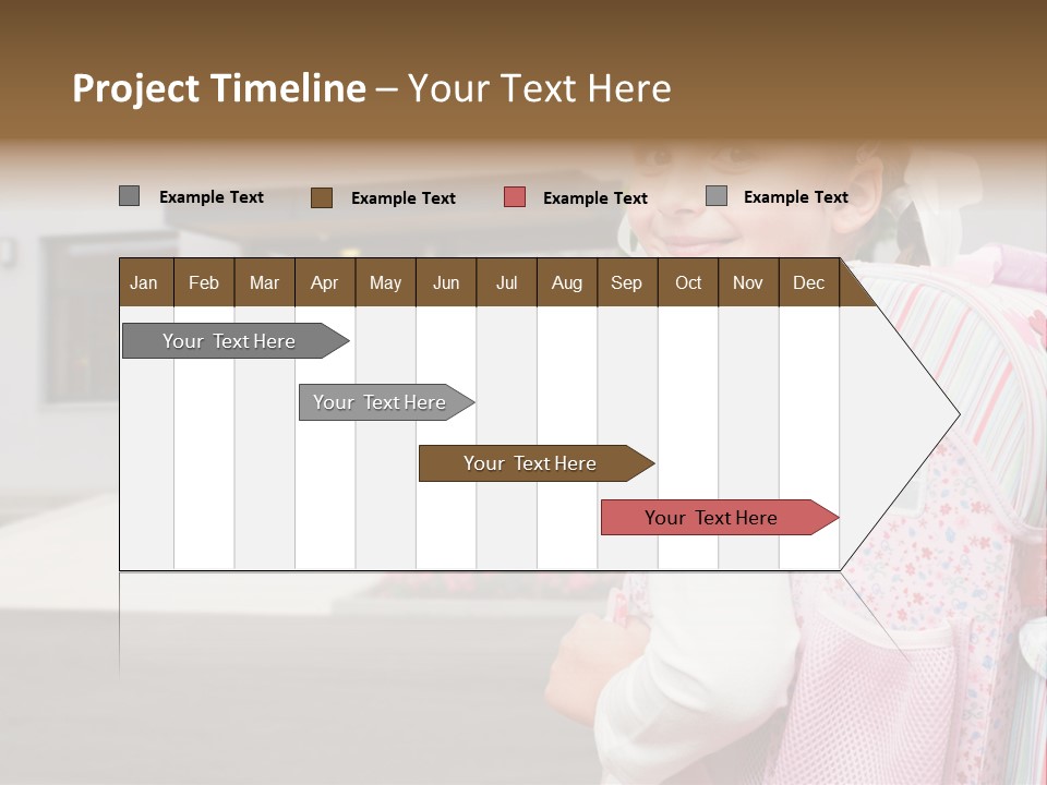 Dress Kid School PowerPoint Template