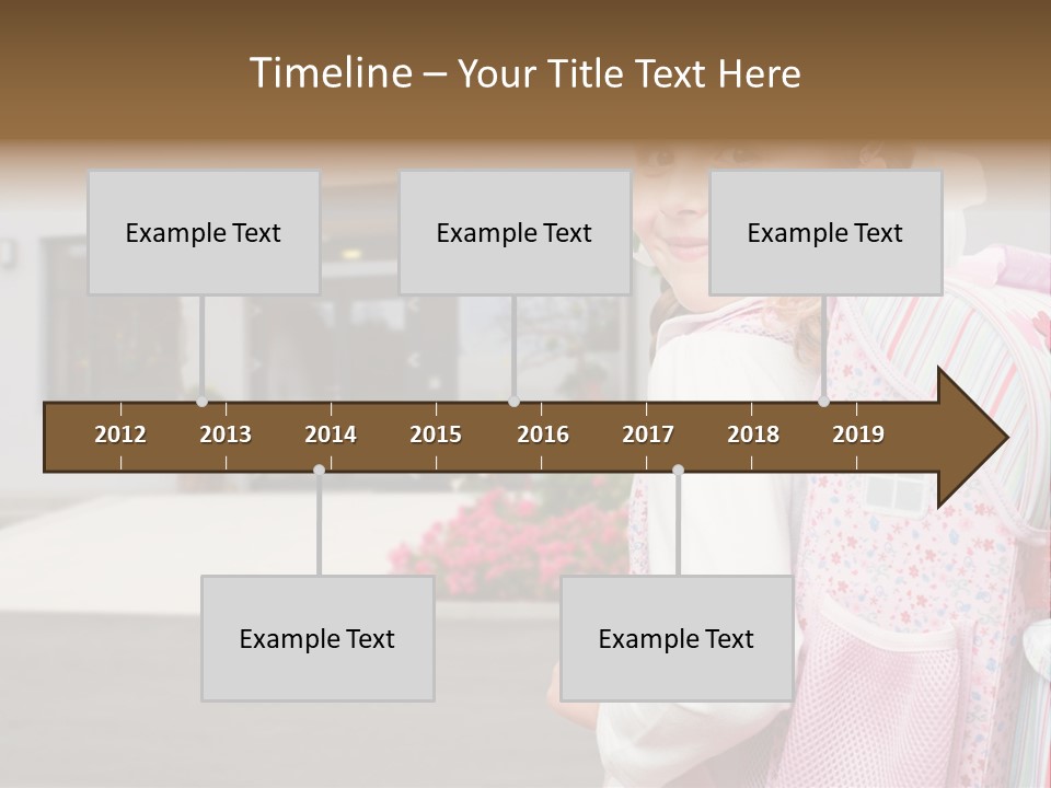 Dress Kid School PowerPoint Template