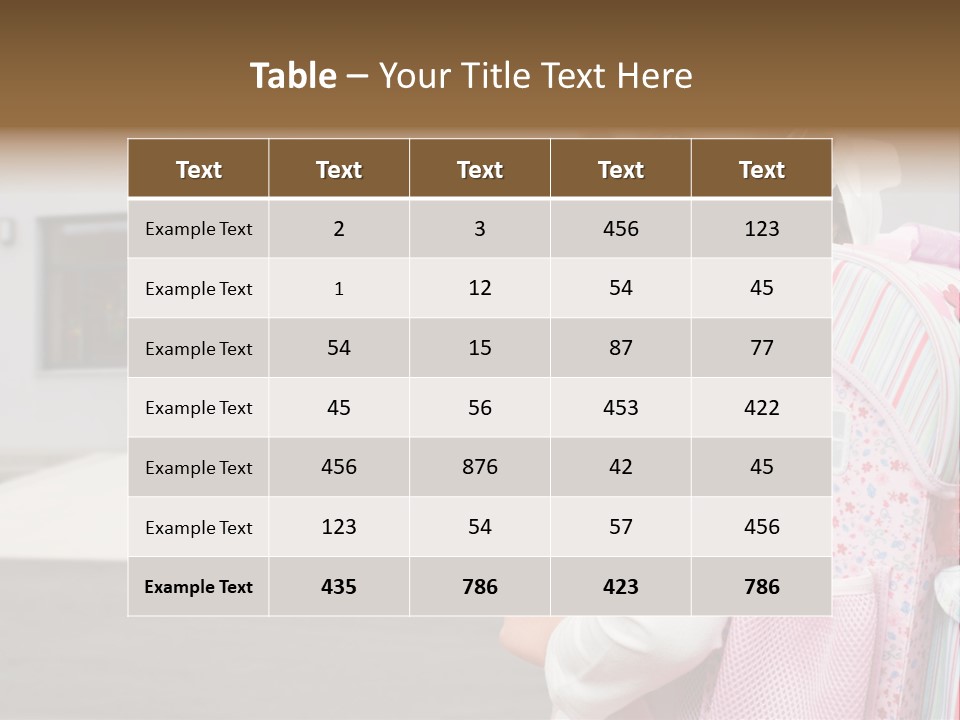 Dress Kid School PowerPoint Template