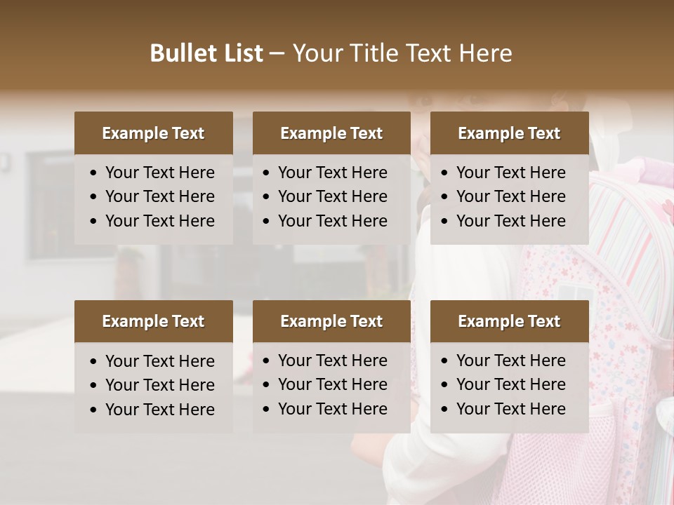 Dress Kid School PowerPoint Template