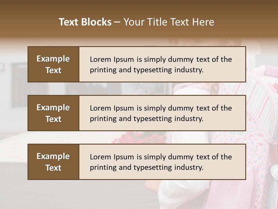 Dress Kid School PowerPoint Template