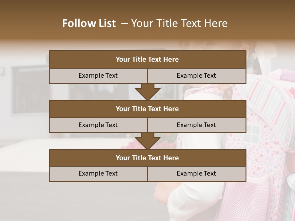 Dress Kid School PowerPoint Template