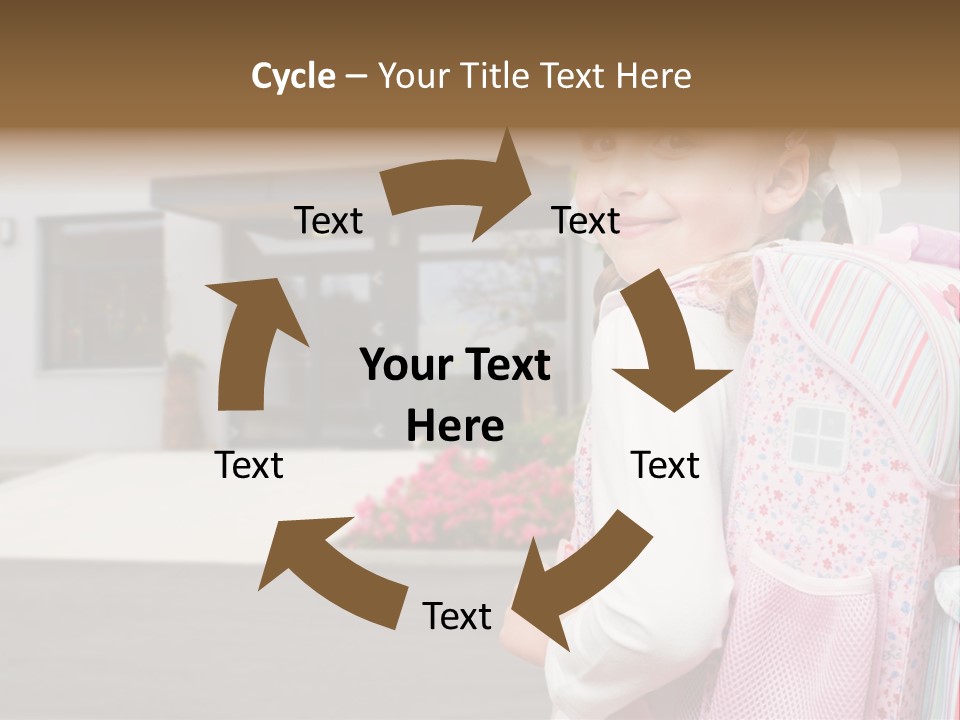 Dress Kid School PowerPoint Template