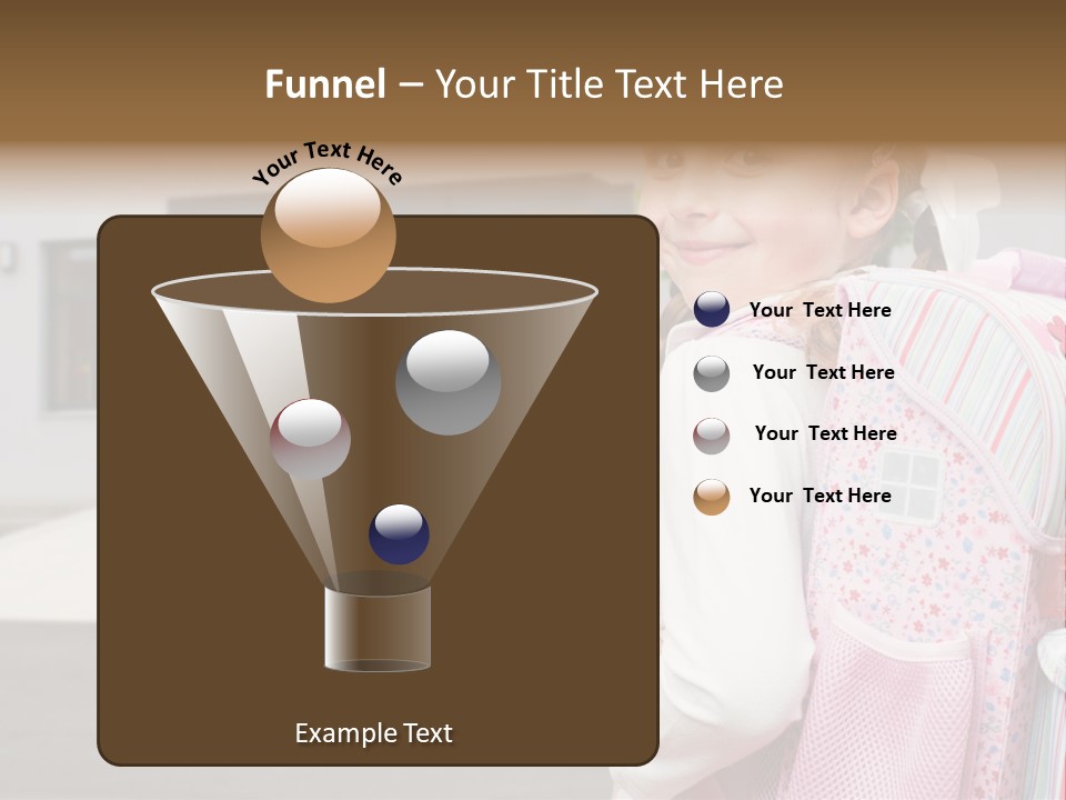 Dress Kid School PowerPoint Template