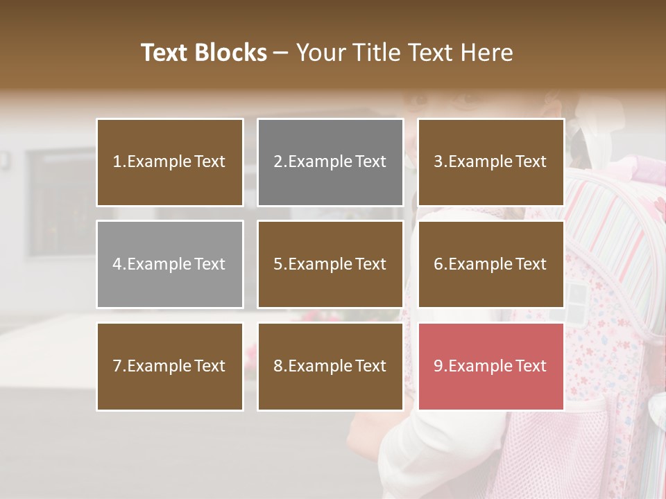 Dress Kid School PowerPoint Template