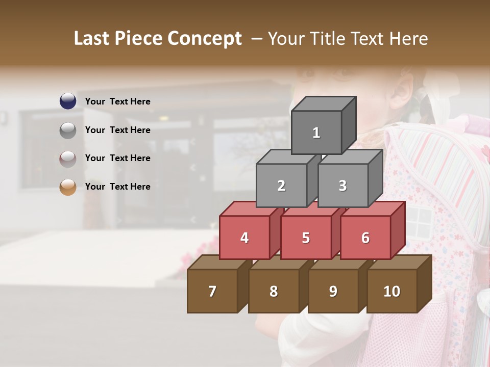 Dress Kid School PowerPoint Template