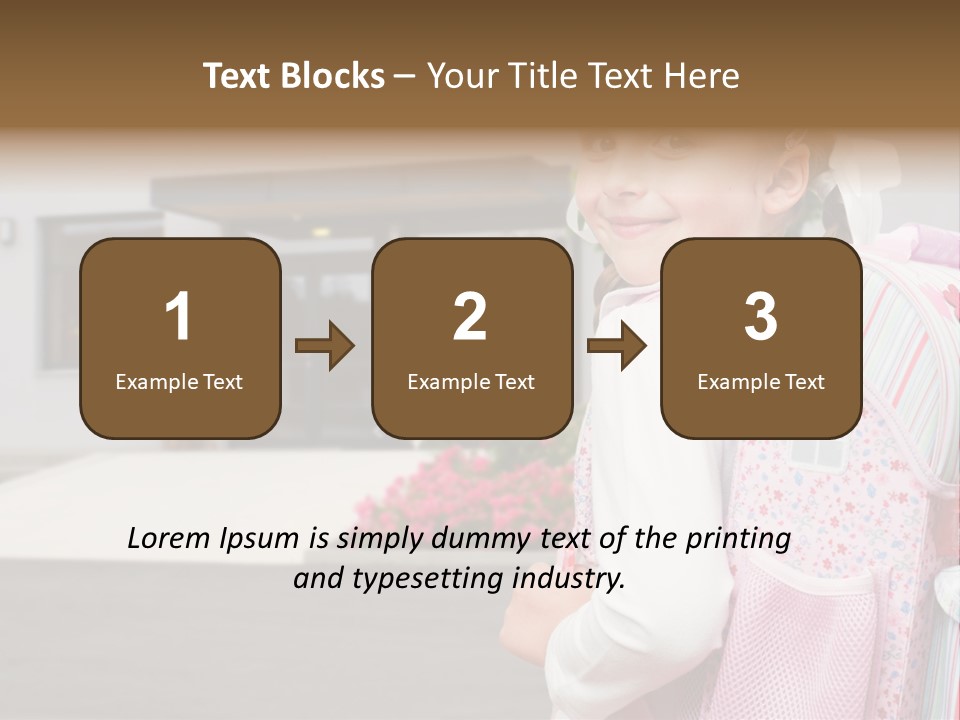 Dress Kid School PowerPoint Template