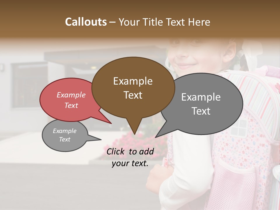 Dress Kid School PowerPoint Template