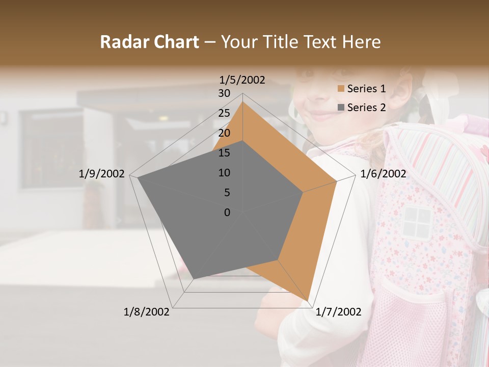 Dress Kid School PowerPoint Template