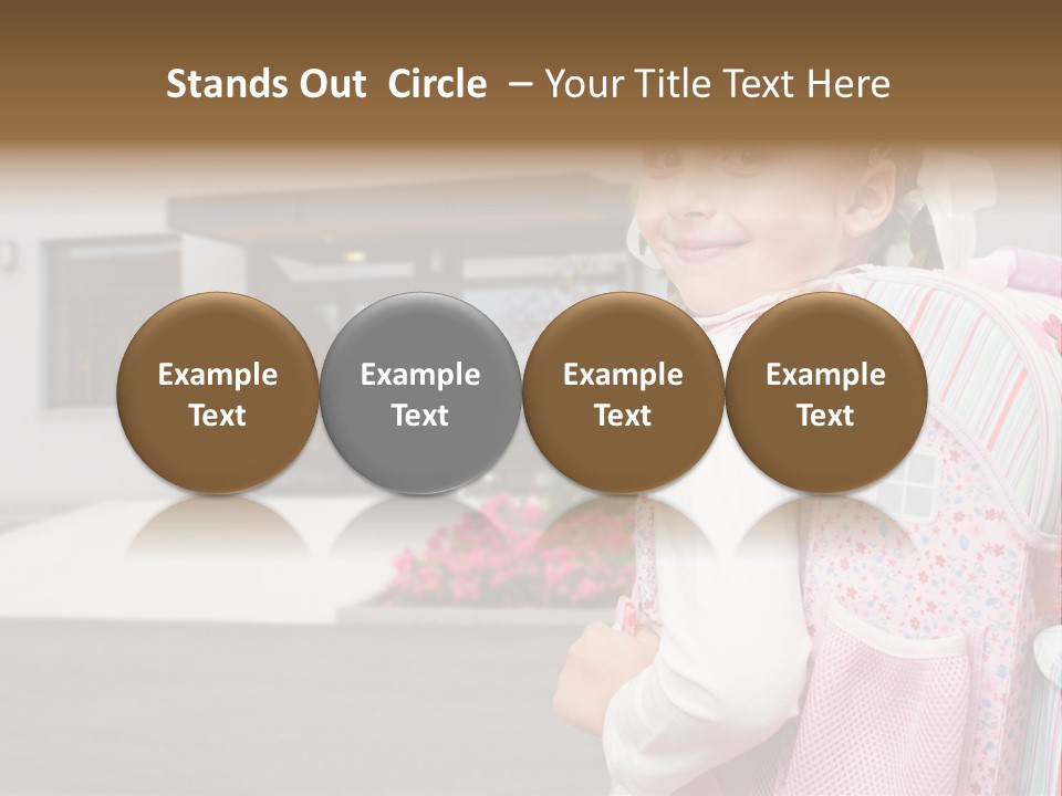 Dress Kid School PowerPoint Template