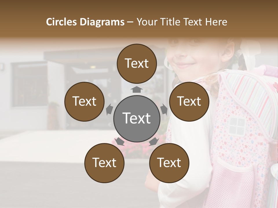 Dress Kid School PowerPoint Template