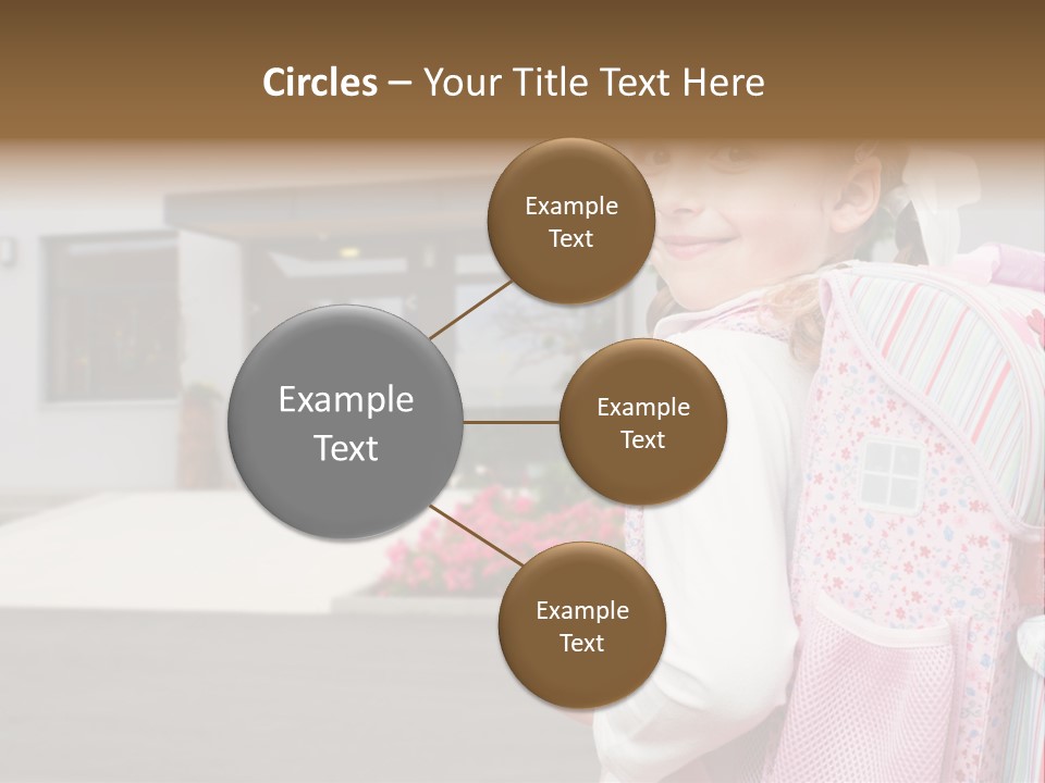 Dress Kid School PowerPoint Template