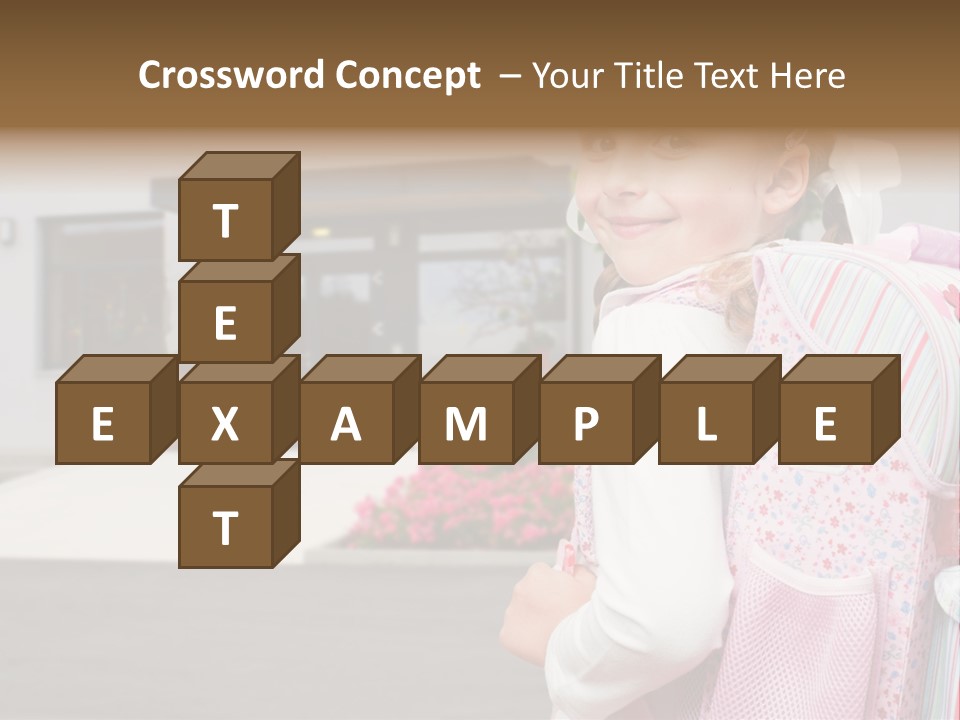 Dress Kid School PowerPoint Template