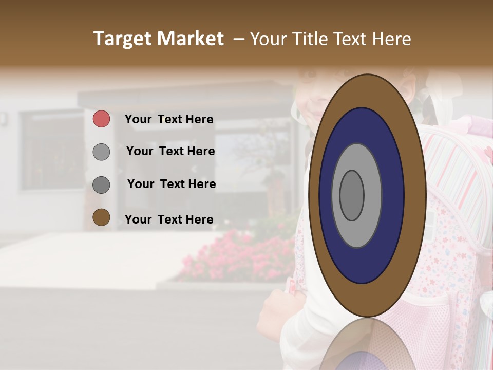 Dress Kid School PowerPoint Template