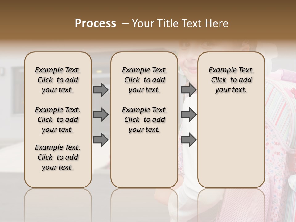 Dress Kid School PowerPoint Template