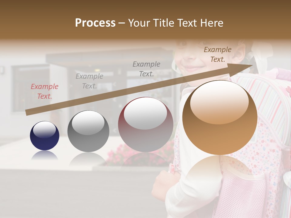 Dress Kid School PowerPoint Template