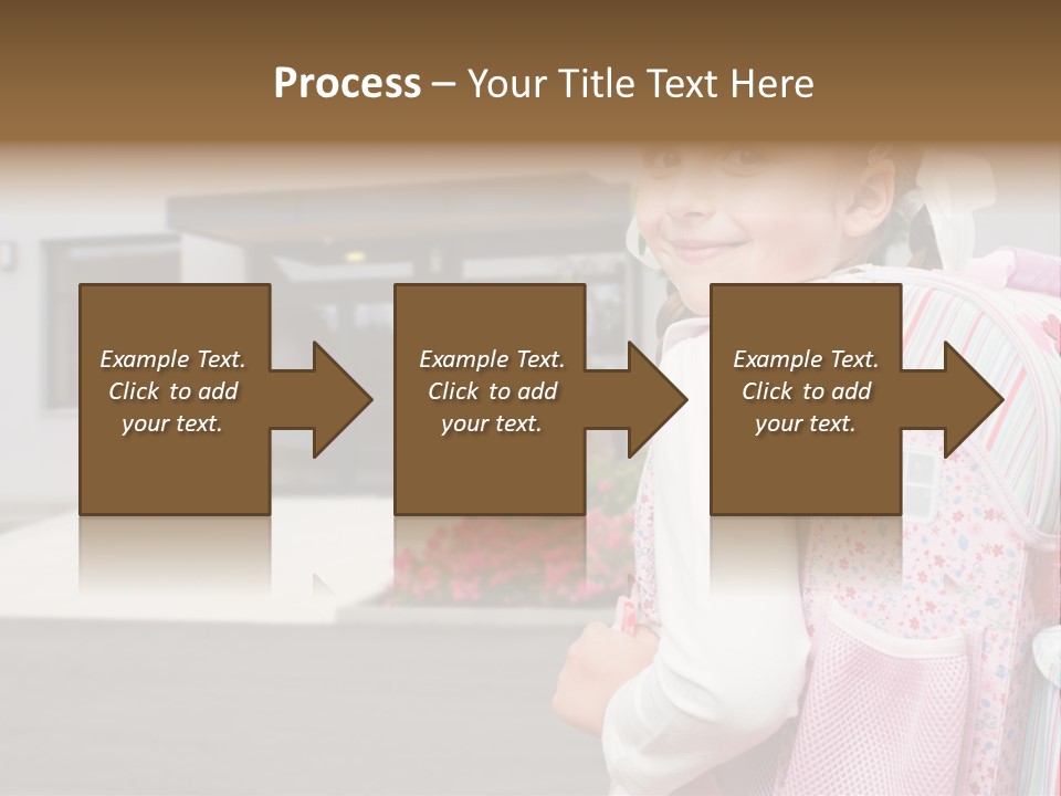 Dress Kid School PowerPoint Template