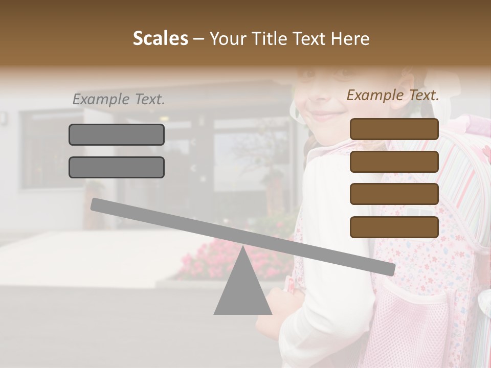 Dress Kid School PowerPoint Template