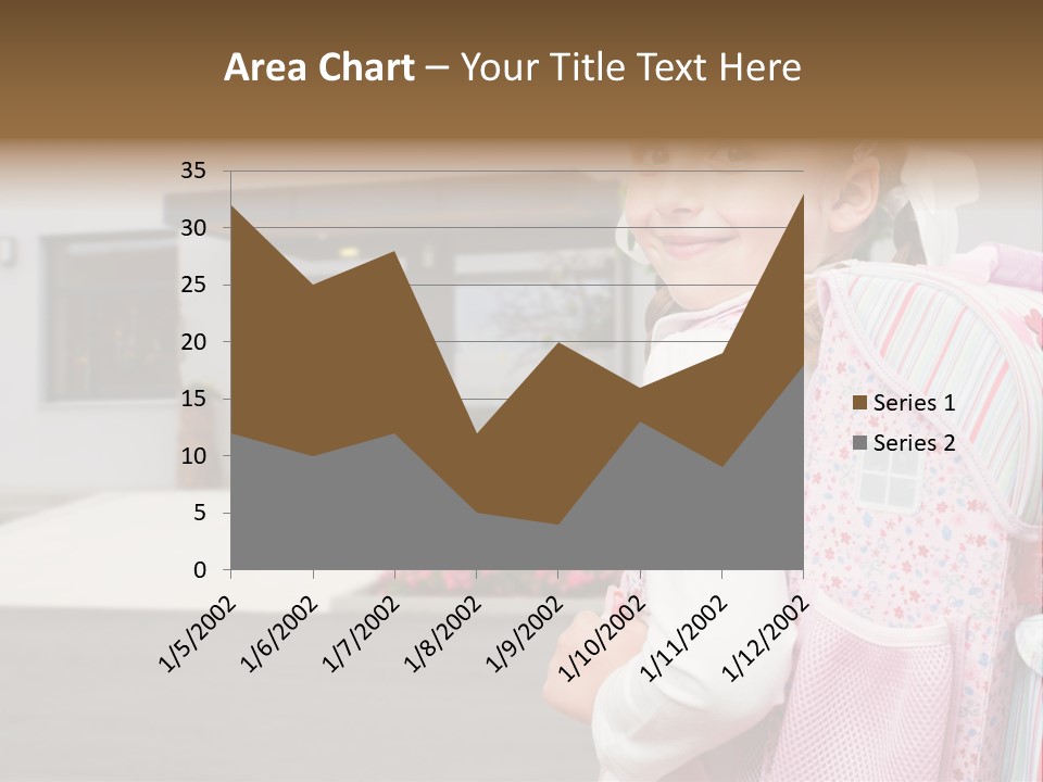 Dress Kid School PowerPoint Template