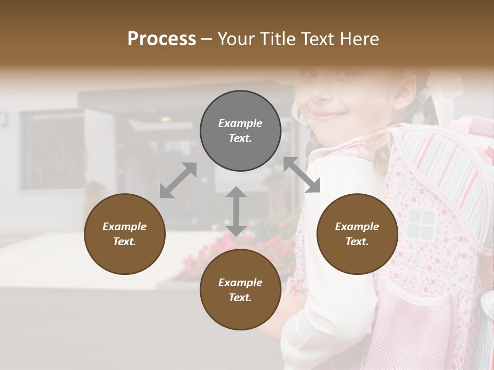 Dress Kid School PowerPoint Template