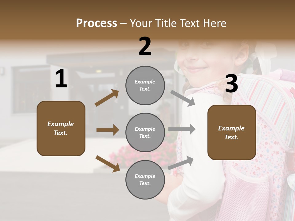 Dress Kid School PowerPoint Template