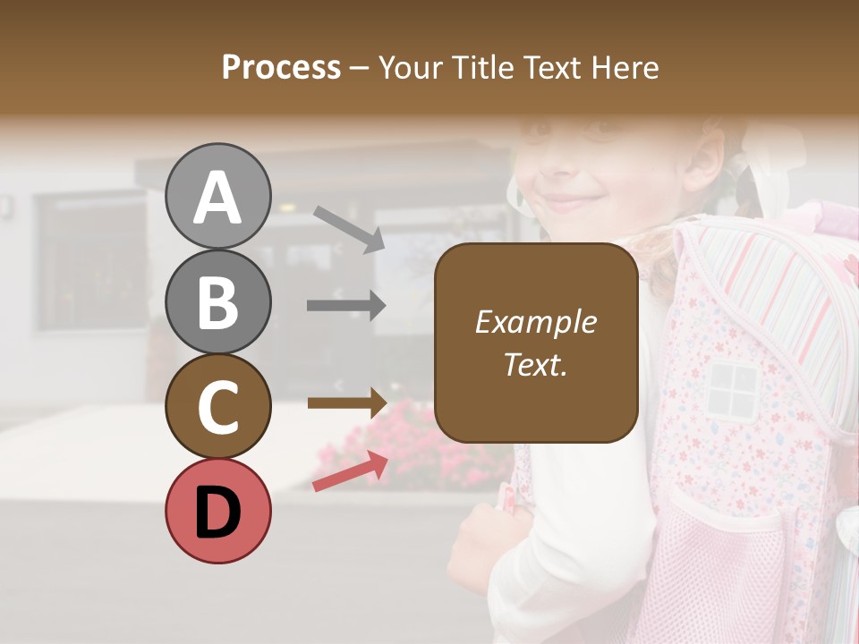 Dress Kid School PowerPoint Template