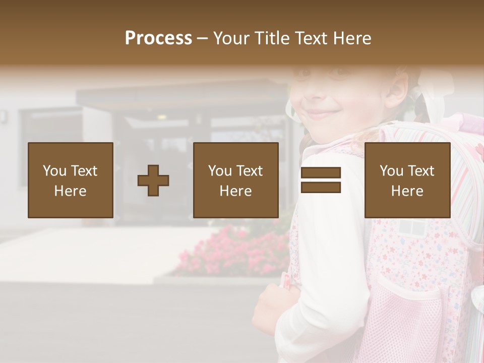 Dress Kid School PowerPoint Template