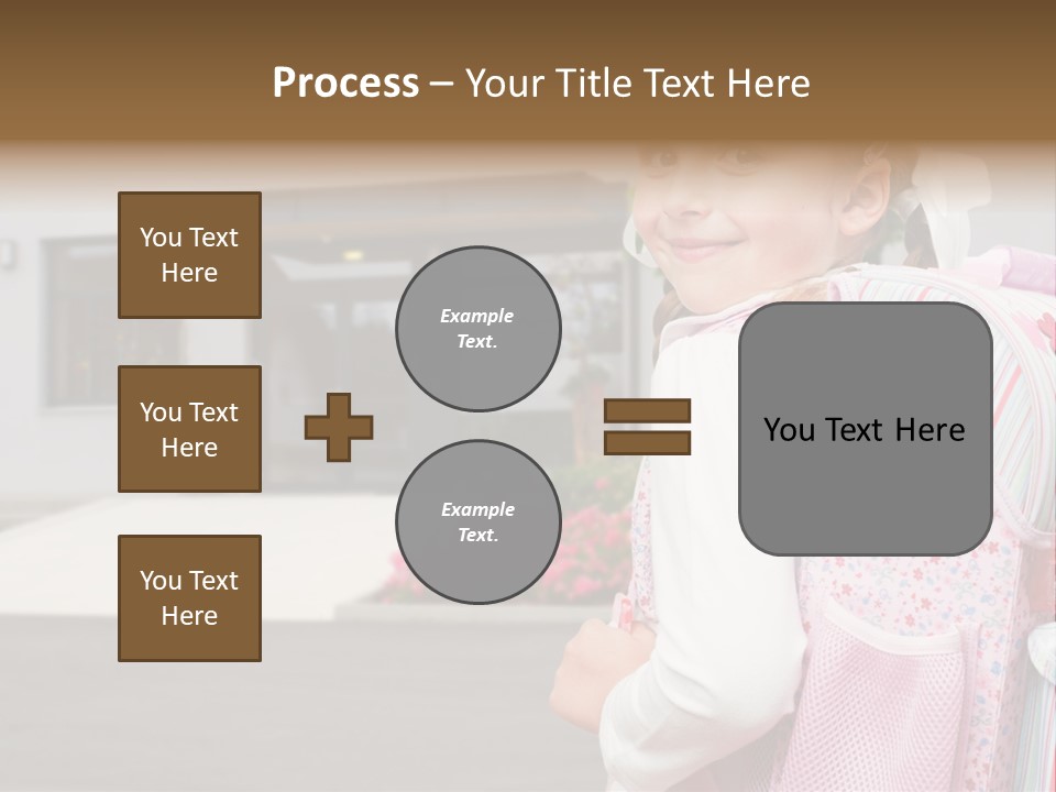 Dress Kid School PowerPoint Template