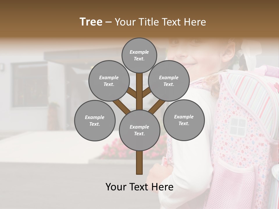 Dress Kid School PowerPoint Template