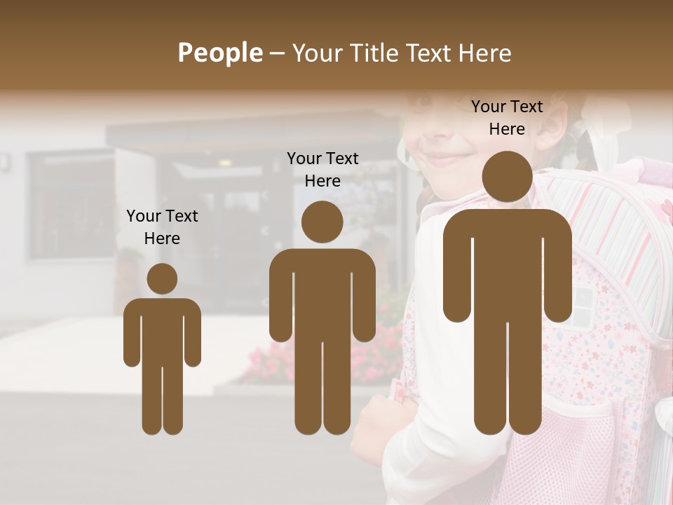 Dress Kid School PowerPoint Template