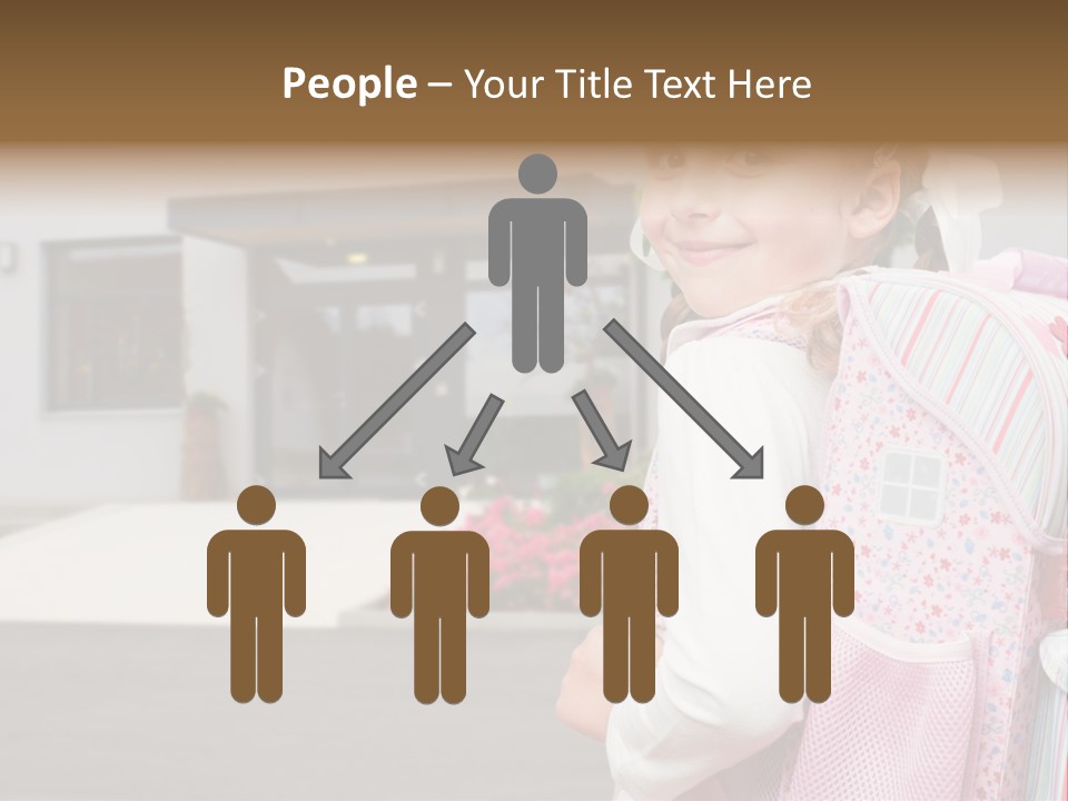 Dress Kid School PowerPoint Template