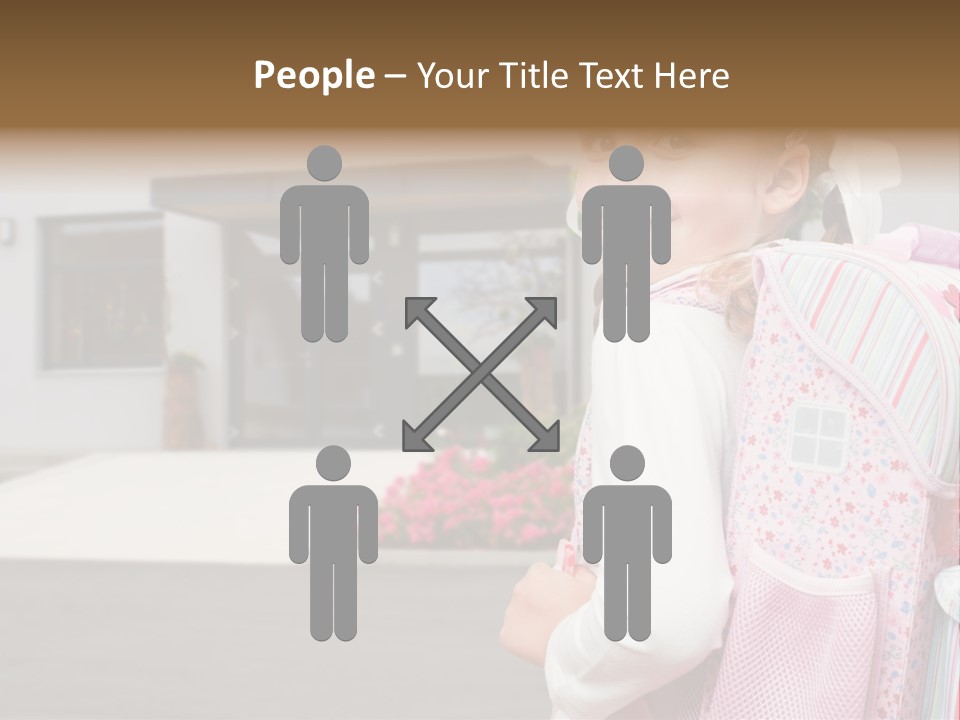 Dress Kid School PowerPoint Template