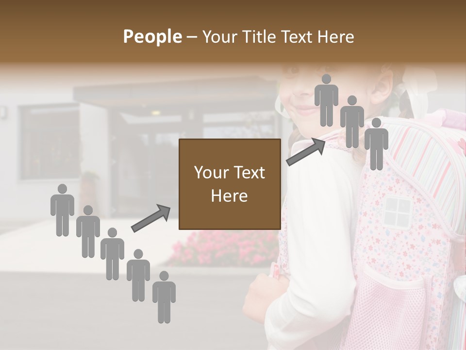 Dress Kid School PowerPoint Template