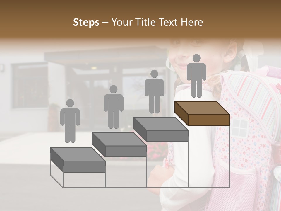 Dress Kid School PowerPoint Template