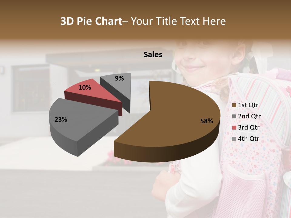 Dress Kid School PowerPoint Template