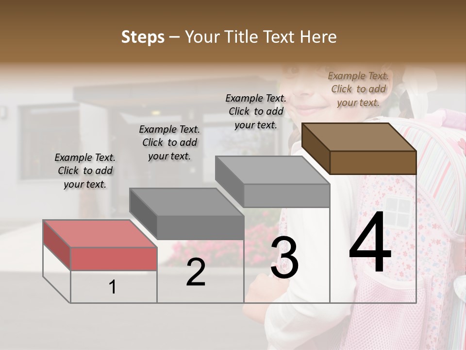 Dress Kid School PowerPoint Template