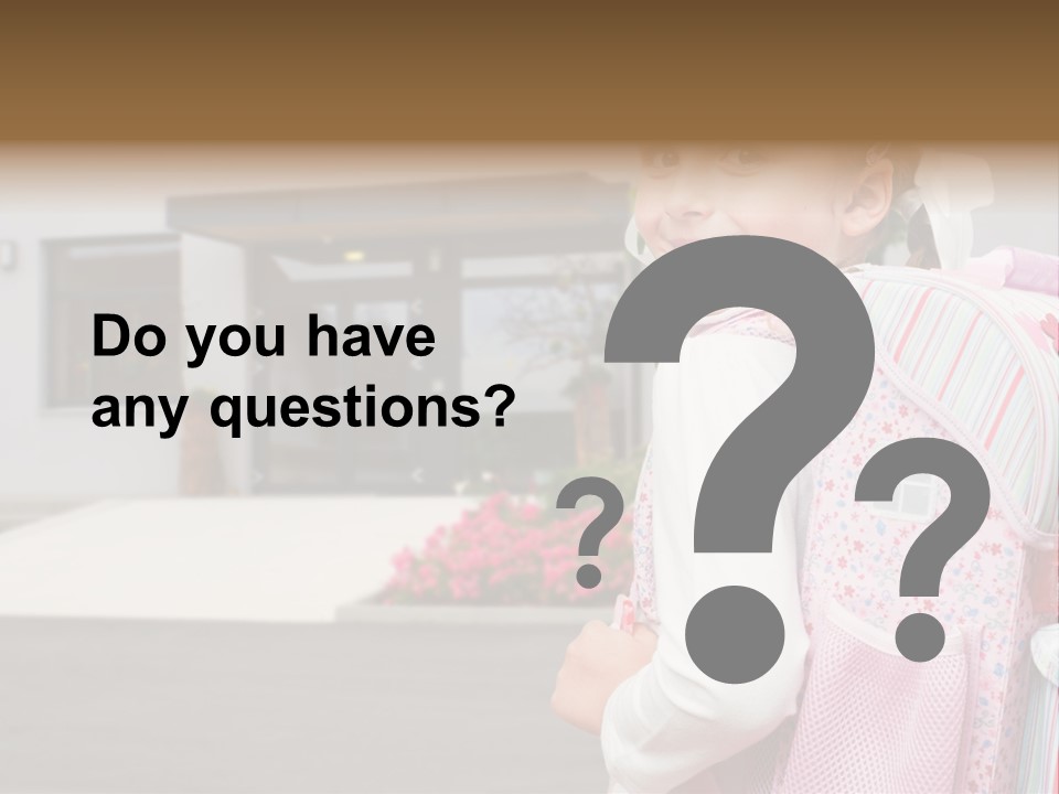 Dress Kid School PowerPoint Template