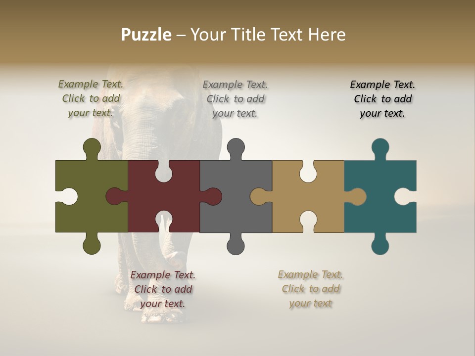 Africa Desert Fog PowerPoint Template