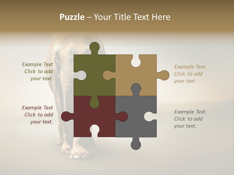 Africa Desert Fog PowerPoint Template