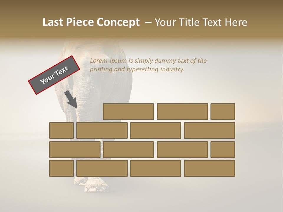 Africa Desert Fog PowerPoint Template