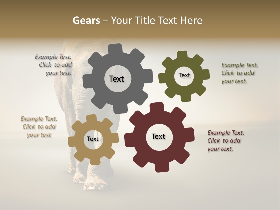 Africa Desert Fog PowerPoint Template