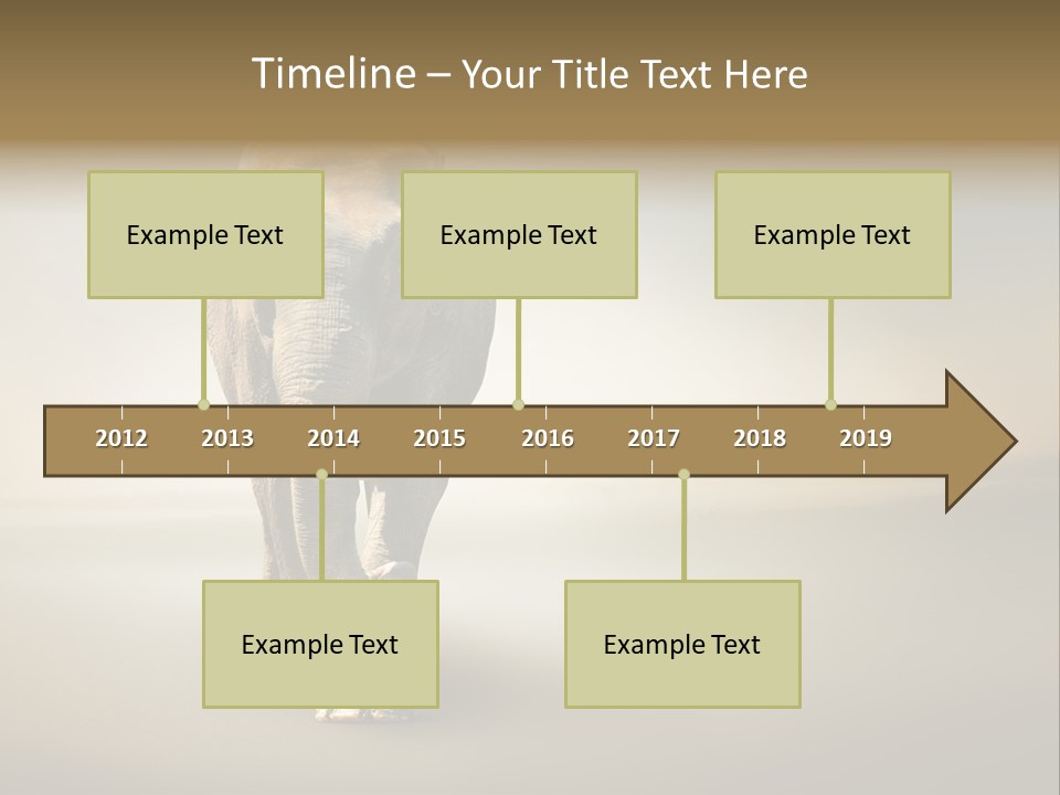 Africa Desert Fog PowerPoint Template