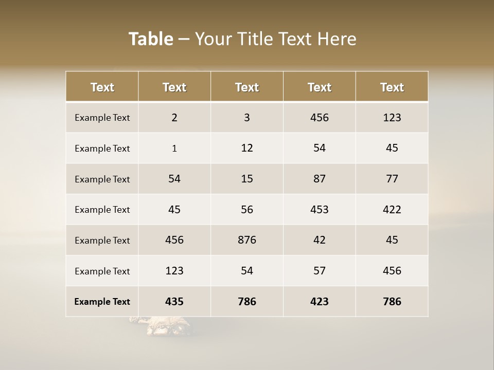 Africa Desert Fog PowerPoint Template