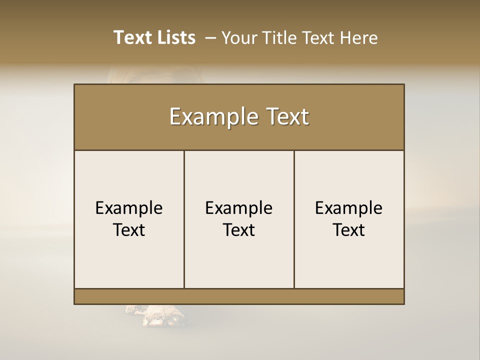 Africa Desert Fog PowerPoint Template