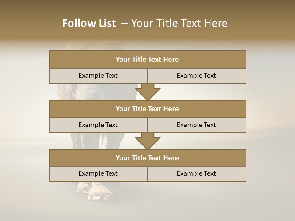 Africa Desert Fog PowerPoint Template