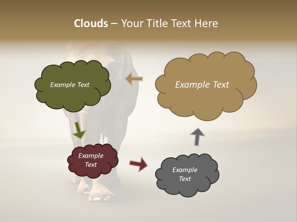 Africa Desert Fog PowerPoint Template