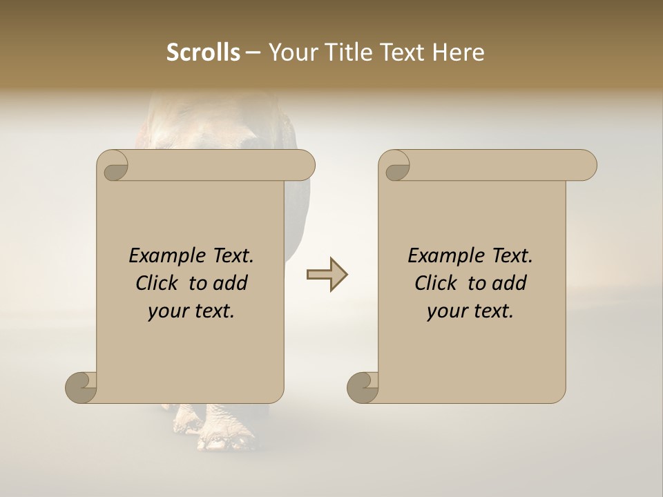 Africa Desert Fog PowerPoint Template