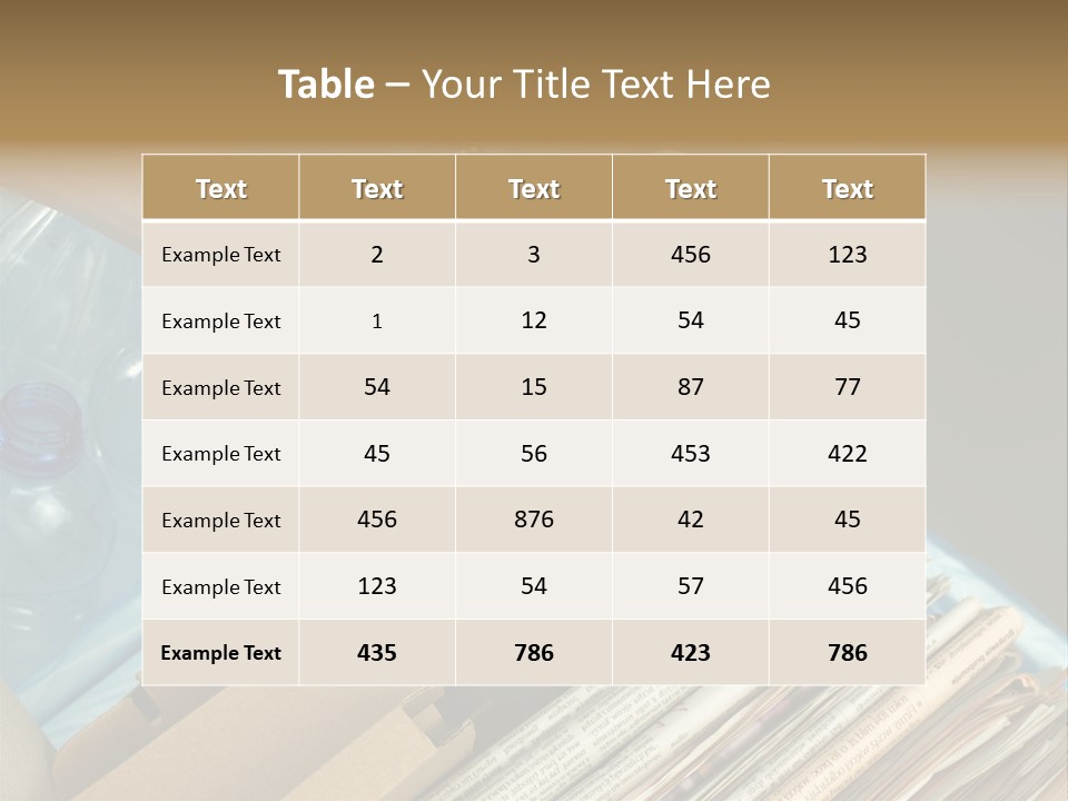 Package Recycling Recycle PowerPoint Template