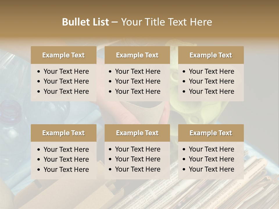 Package Recycling Recycle PowerPoint Template